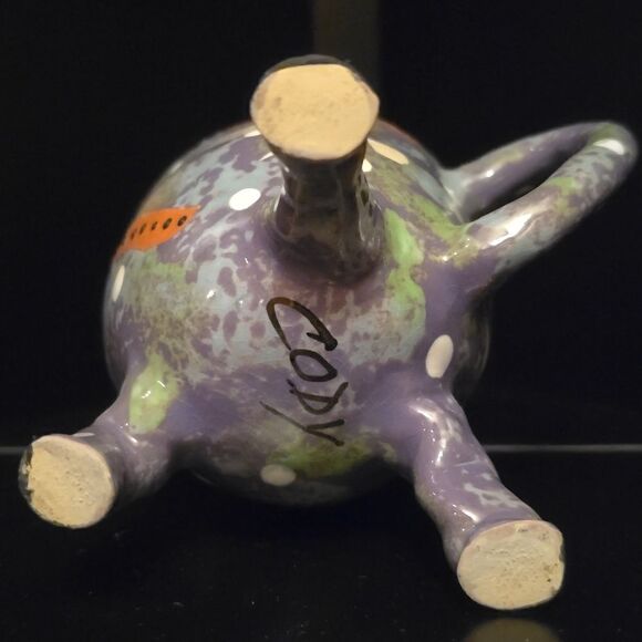 GLAZED CLAY Pottery by Artist Terri Cody!  Unique One of a Kind! Great gift! - Picture 7 of 7